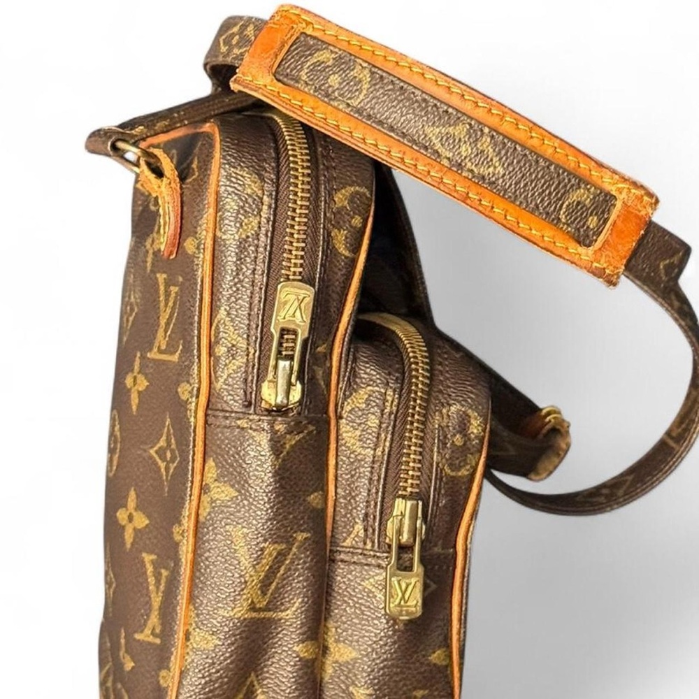 LOUIS VUITTON Vintage 1988 Miniature Amazon Logo LV Monogram Crossbody Bag Purse - Picture 4 of 8